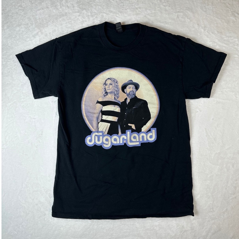Sugarland Concert Tour Graphic T-Shirt Mens Medium Black Country Music Band Tee